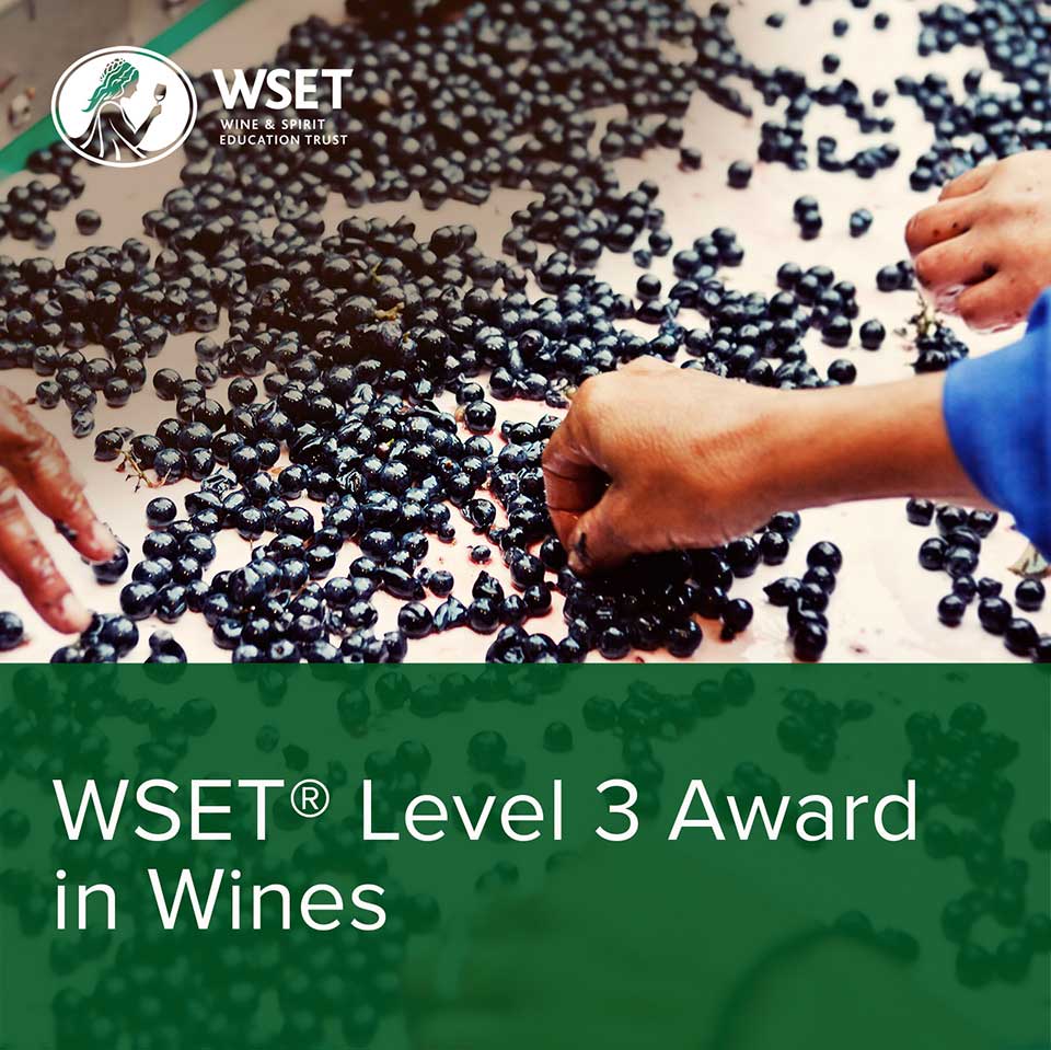  WSET Level 3 Award in Wines Course: Saturday Format (Classroom)  