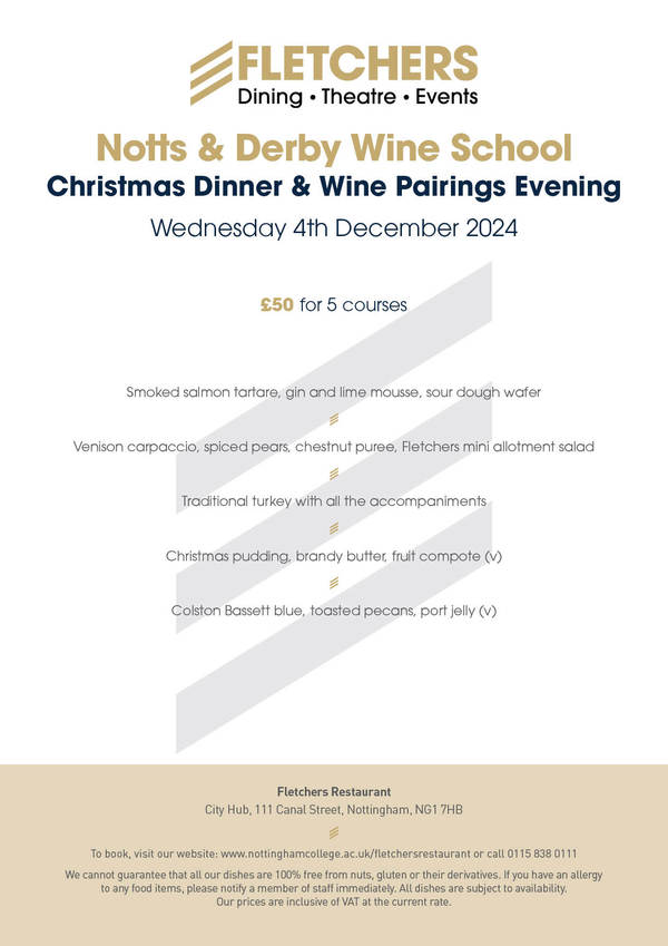 Fletchers Food and Wine Pairing Meal - Deposit